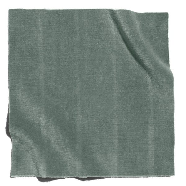 A green towel on a white background, perfect for your top fabric needs. Available online in Mumbai at Pure Concept Home