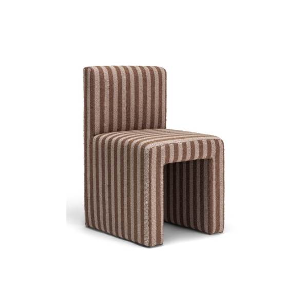 Buy JESPER Modern Accent Chair in Mumbai – Rust & Brown Textured Upholstery
