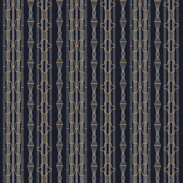Embroidered Geometric Fabric for Cushions & Drapery