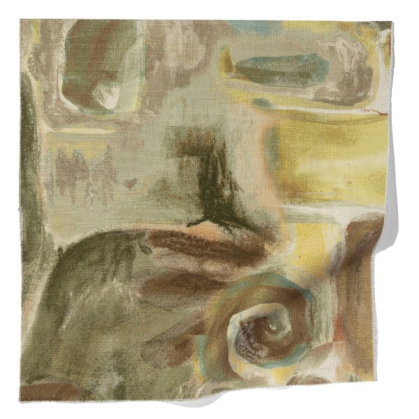 MIYAGI Fern & Grass Cotton Fabric Swatch Abstract Design