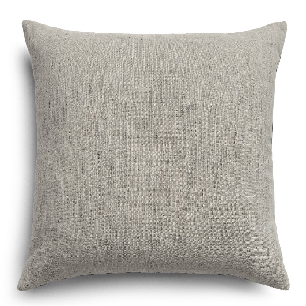 Musubi ash & smoke cushion with textured woven finish
