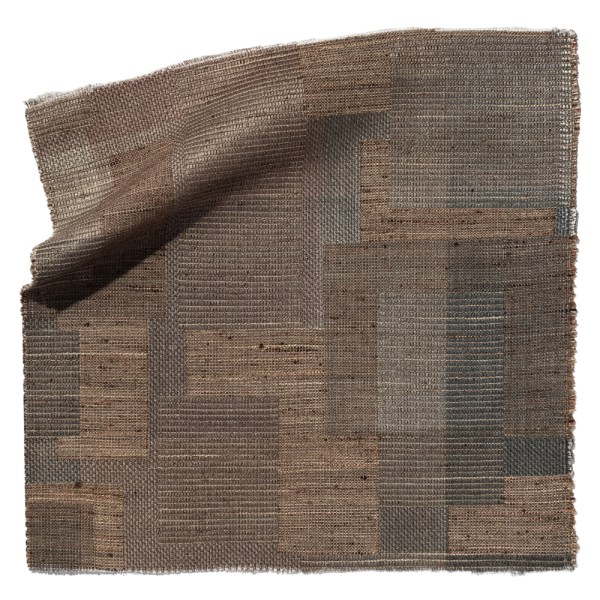 SIENNA rust & brown jacquard woven upholstery fabric